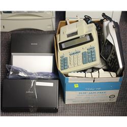 BOX OF ASSORTED TAX CALCULATORS
