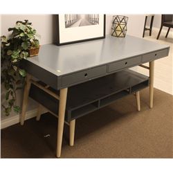 GREY DESK AND COFFEE TABLE