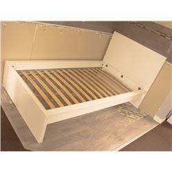 SHOWHOME SINGLE WHITE BED FRAME