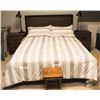 Image 1 : SHOWHOME DOUBLE WOOD STYLE BED FRAME, MATTRESS