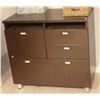 Image 1 : SHOWHOME DARK WOOD STYLE CABINET 36" X 20" X 33"