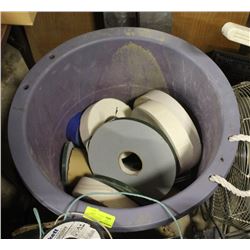 TOTE OF ASSORTED CARPET TAPE