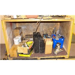 LARGE LOCKABLE WOOD CRATE