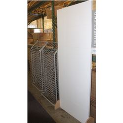 LOT OF 2 WIRE RACKS WITH DISPLAY STAND