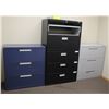 Image 1 : LOT OF 4 ASSORTED LATERAL FILING CABINETS