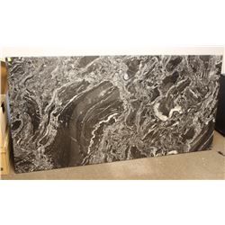 GREY MARBLE COMPUTER TABLE WITH CEMENT BASE