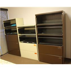 LOT OF 3 LATERAL FILING CABINETS