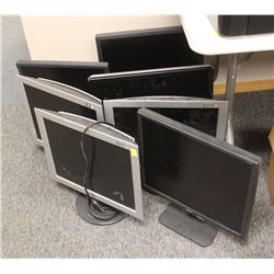 LOT OF 7 ASSORTED MONITORS
