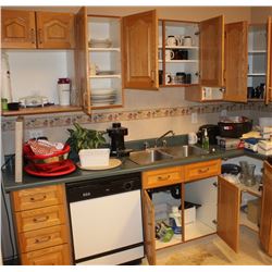 CONTENTS OF KITCHEN CUPBOARDS