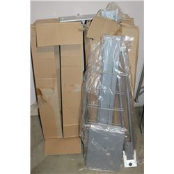 LOT OF 3 METAL DISPLAY RACKS