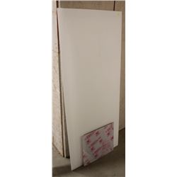 4 ASSORTED SHEETS OF PLEXI GLASS