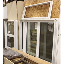 LOT OF 3 WINDOWS AND 1 FRAME
