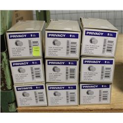 NEW LOT OF 9 TAYMOR BARCELONA PRIVACY DOOR KNOBS