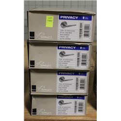 NEW LOT OF 4 TAYMOR EQUINOX PRIVACY DOOR HANDLES