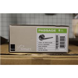NEW BOX OF 12 TAYMOR EQUINOX PASSAGE DOOR HANDLES