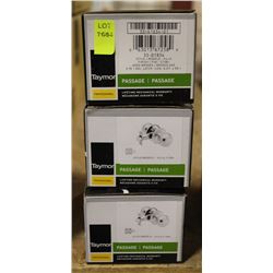 LOT OF 3 NEW TAYMOR VILLA PASSAGE DOOR KNOBS