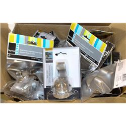 NEW CASE OF ASSORTED TAYMOR ROBE HOOKS