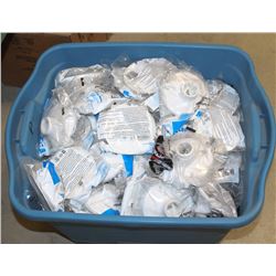 TOTE OF NEW ASSORTED CEILING LAMP HOLDERS