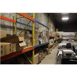 SIX 10' SECTIONS OF HEAVY DUTY PALLET RACKING