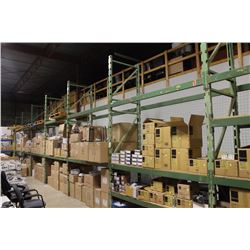SEVEN SECTIONS OF 8' HEAVY DUTY PALLET RACKING