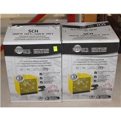 LOT OF 2 NEW STELPRO 4800/3600 WATT 240V HEATERS