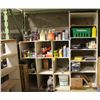 Image 1 : 4 LARGE SHELVING UNITS WITH CONTENTS