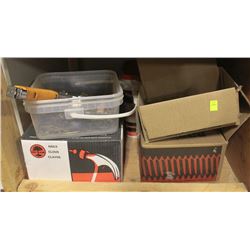 LOT OF ASSORTED NAILS SCREWS AND ANCHORS