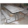 Image 1 : PLASTIC PICNIC TABLE WITH METAL FRAME