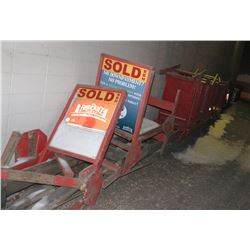 LARGE LOT OF WOOD SIGNS