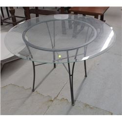 ROUND 45" GLASS DINING TABLE
