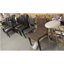 SET OF 12 ASSORTED CHAIRS AND 1 STOOL