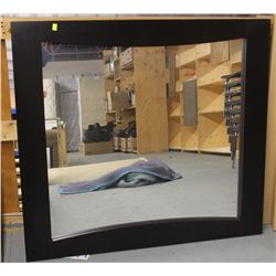 BLACK FRAMED MIRROR 45" X 41"