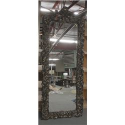 ORNATE BRONZE FULL BODY MIRROR 34" X 88"