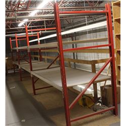 3 SECTIONS OF 8FT PALLET RACKING