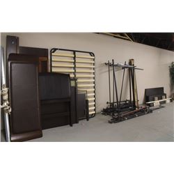 LARGE LOT OF ASSORTED BEDFRAMES