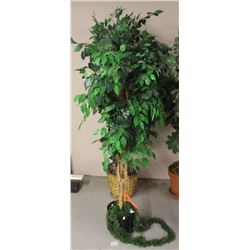 LOT OF 2 ASSORTED FAKE TREES