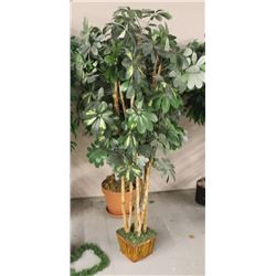 LOT OF 2 ASSORTED FAKE TREES