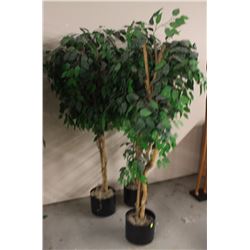 LOT OF 3 ASSORTED FAKE TREES