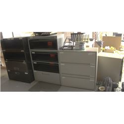 LOT OF 4 ASSORTED FILING CABINETS