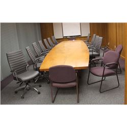 LOT OF 15 ASSORTED BOARD ROOM/RECEPTION CHAIRS