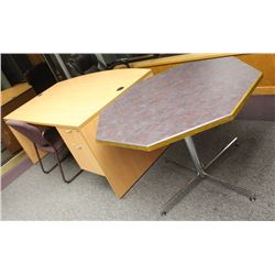 DESK TABLE AND 2 CHAIRS