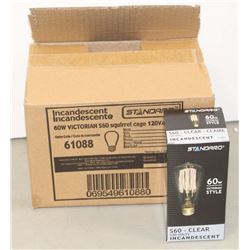 CASE OF 6 STANDARD INCANDESCENT 60 WATT BULBS