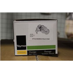 NEW BOX OF 20 TAYMOR VILLA PASSAGE DOOR KNOBS