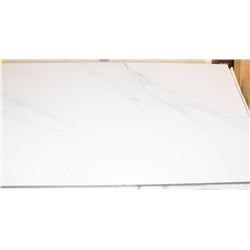 24" X 12" WHITE MARBLE STYLE PORCELAIN TILE