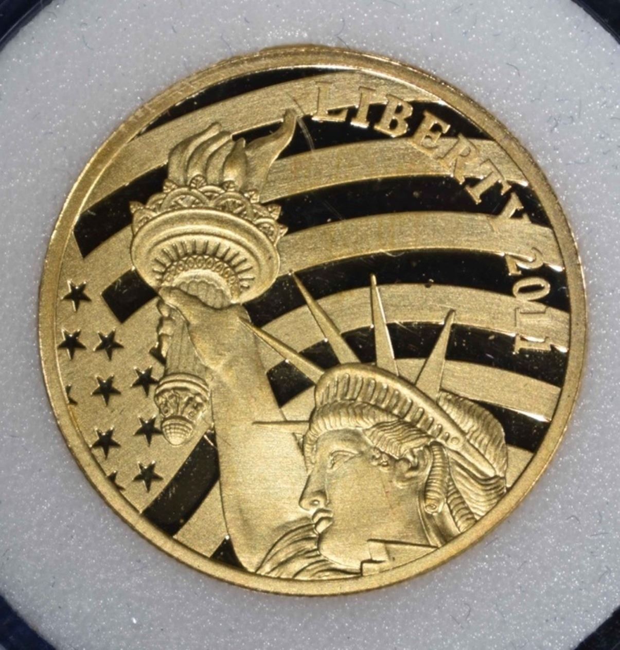 2011 Liberty Cook Island Gold 1//10 oz .24 Pure Gold