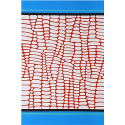 Paul Maxwell, Red and Blue Web, Serigraph