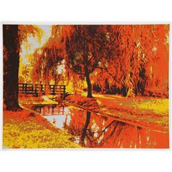 Max Epstein, Autumn Leaves, Serigraph