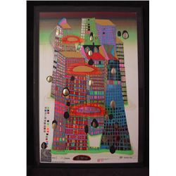 Friedensreich Hundertwasser, Good Morning City - Bleeding Town, Silkscreen