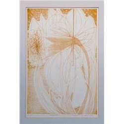 Sandra Melcher, Daffodils, Etching