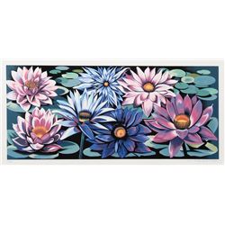 Lowell Blair Nesbitt, Water Lilies, Silkscreen